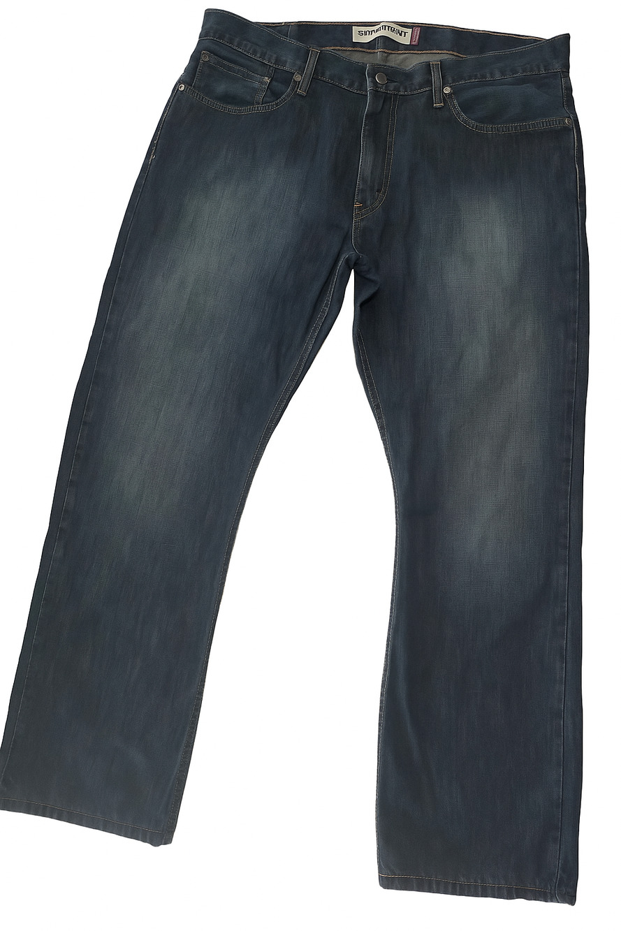Levi's 514 Slim Straight Jeans Men's W38 L30 Dark Blue Wash 100% Cotton Denim